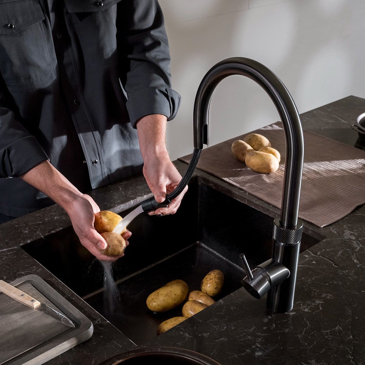 Quooker Flex mit flexiblem Zugauslauf